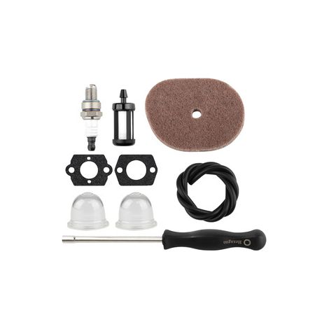 Lot de 2 Kit révision air et carburant Stihl FS56RC – Filtre à air + durites, compatible FS7OR KM56, entretien débroussailleuse (1/5)