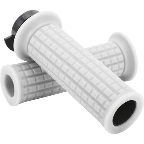 Poignées d'accélérateur de guidon de moto 22 mm en silicone, côté gauche et droit, pour scooter GY6 50cc, 80cc, 125cc et 150cc, blanc (1/5)