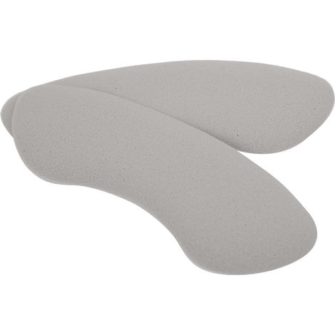 1 paire de coussinets de talon souples, semelles de protection autocollantes pour talons hauts (gris) (1/5)