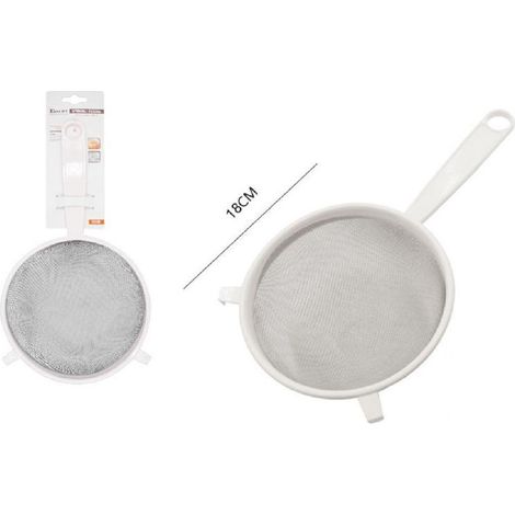 Trade Shop - Colino Setaccio Passino A Rete In Plastica Resina ø18cm Da Cucina Gancio 50544 - (1/2)