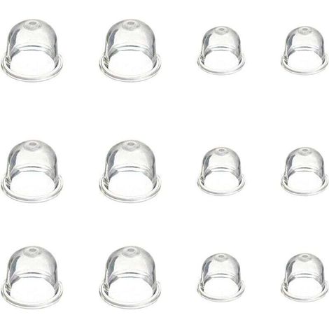 SABIR 12 Pièces Carburateur Amorce Pompe Ampoule 19 mm et 22 mm Poire Pompe Amorcage Accessoires de Carburateur pour Debroussailleuse Tronçonneuse Souffleur Tondeuse (1/4)