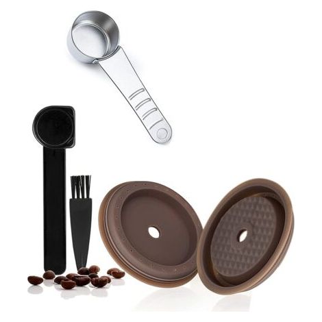 Wiederverwendbarer Kaffeekapseldeckel für Vertuoline Pod, lebensmittelechte Silikonkappe, nachfüllbar, Vertuo (1/5)