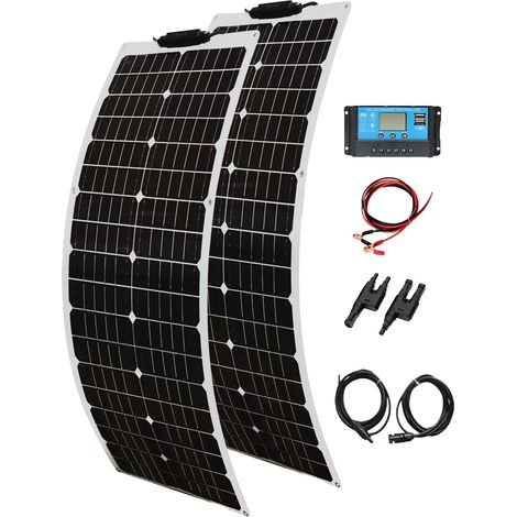 Kit de panneaux solaires, monocristallin, flexible (1/2)