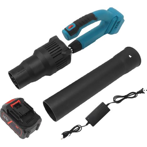 Souffleur de feuilles sans fil, moteur sans balais, rechargeable, déneigeur pour voiture, jardin et cour, prise UE 100-240V (1/5)