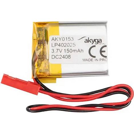 Pacco batteria x Batteria ricaricabile speciale Akyga LP402025 LiPo 3.7 V 150 mAh