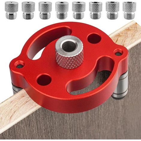 Gabarit de perçage pour tourillons, jeu de gabarits de perçage 3/4/5/6/7/8/9/10/10 mm, guide de perçage pour bois, outils de menuiserie, guide de perçage vertical (1/5)
