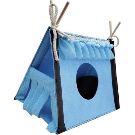 Tente en feutre - - 25x15x18 cm - Cachette pour hamster - Tunnel pour lapin - Nid chaud (1/5)