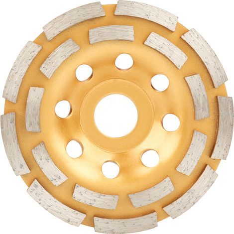 Disque diamant double rang 115/125/180mm pour coupe béton brique, compatible meuleuse d'angle (1/5)