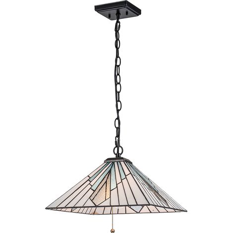Lampada sospensione Tiffany vetrata ALDERLEY Ø38 E27 Elstead (1/5)