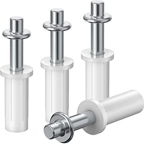 Lntyq – Pivots supérieurs de porte pliante double – Lot de 4 pièces en acier inoxydable – Conception à ressort pour installation facile – Accessoire de porte coulissante