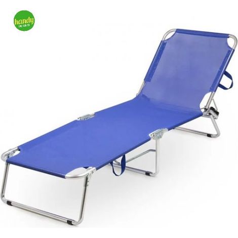 Lettino sand fdm con 3 gambe in ferro blu (1/6)