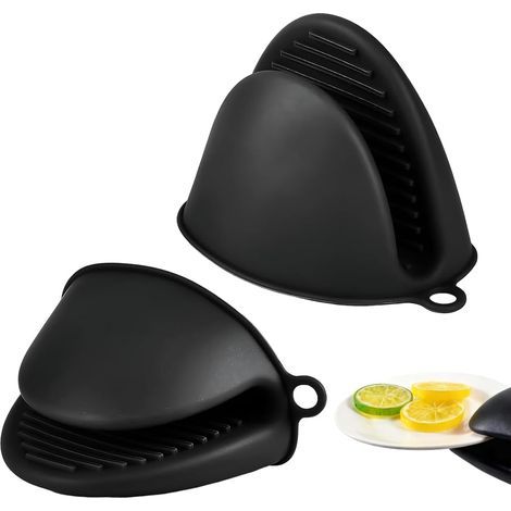 Gants de Cuisine 2pcsManique Antidérapante et Résistante à la Chaleur jusqu'à 260°C, Idéale pour Cuisson au Four et Barbecue (1/5)