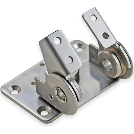 Charnière en acier inoxydable 304 réglable en position, rotation, inclinaison et couple avec conception à double axe, adaptée aux applications industrielles. (1/5)