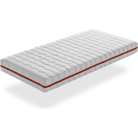 Materasso 80x190 LETTO BAMBINI - Alto 18 CM GEA VISCO - Memory foam, antibatterico e sfoderabile, ideale per letti estraibili e montessori