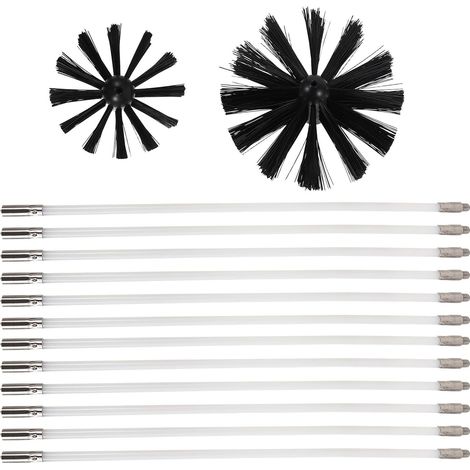 Ensemble de brosses ramonage avec têtes 10 et 15 cm (4 6 pouces) une (1/5)