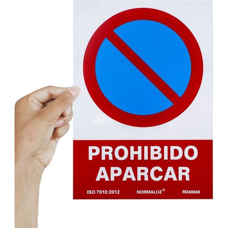 Señal prohibido aparcar 297x210mm rd40040