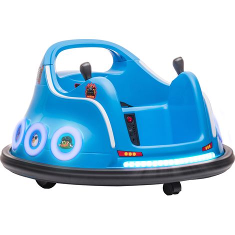 Elektrisches 12-V-Autoscooter für Kinder, lizenziert von Angry Birds, 360° drehbar, 73 x 73 x 44 cm, blau