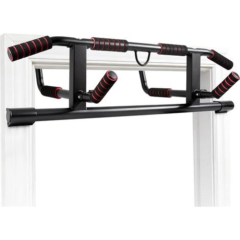 Barre de Traction Porte sans Perçage, Pull Up Bar avec Multi-Prises, Idéale pour Maison & Home Gym Bar de Traction(59-92cm) (1/5)