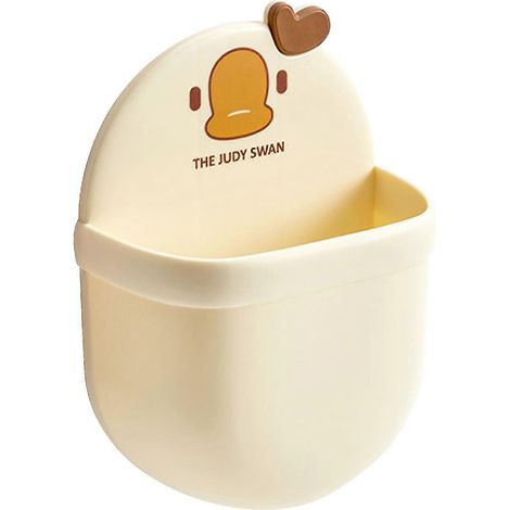 Boîte de rangement murale flottante adhésive (aucun perçage requis), adaptée aux tables de chevet de salle de bain de 25 à 26 cm de hauteur. (1/5)