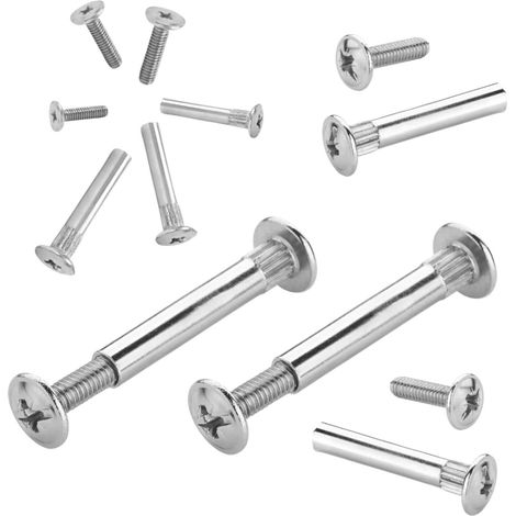Vis de Connexion Pour Meubles et Poignées Vis à Tube Fileté Métrique Pour Assemblages Solides et Durables (M6x14 Filetage Mâle)