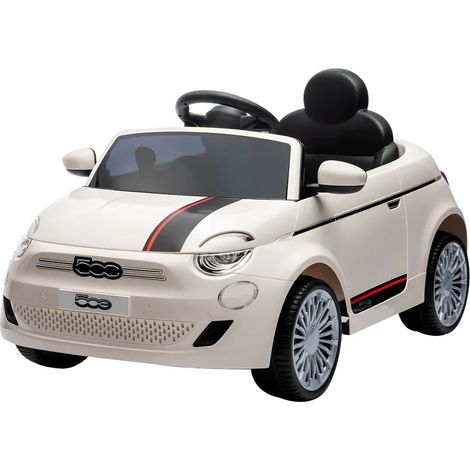 Auto Elettrica Bambini FIAT 500 10,8V Bianco Batteria Ricaricabile (1/5)
