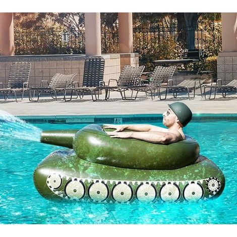 Bouée gonflable avec canon à eau, jouet de piscine pour adultes (1/5)