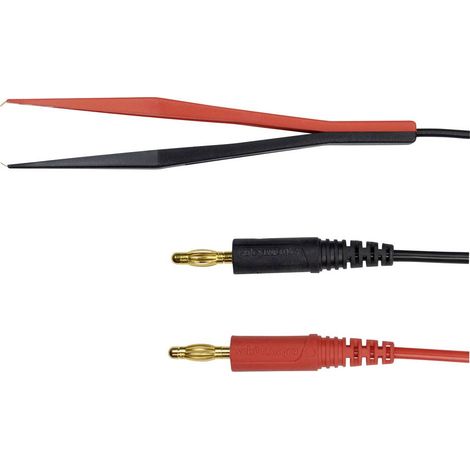 Schützinger Cavo di misura Spina 4 mm Morsetto Kelvin 100.00 cm Nero/Rosso 1 pz. (1/2)