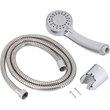 Pommeau de douche à main haute pression avec flexible et support pour douchette de baignoire, kit d'accessoires de salle de bain G1/2" (1/5)