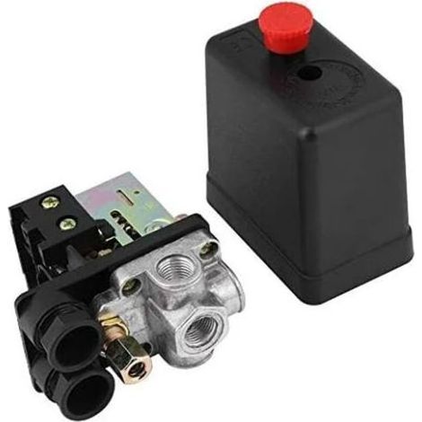 Pair 240V 16A Port 90PSI -120PSI Pressostat de compresseur d'air Régulateur de contrôle Avec Les mesures Pour une réduction rapide de la pression (1/5)