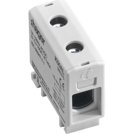 BORNE DE RACCORDEMENT 2, 5-50 MM², GRISE - BORNIER TRAVERSANT K50AL HAGER