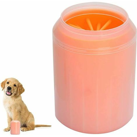Dog Paw Cleaner, Portable Dog Paw Washer, Upgrade Dog Paw Cleaner, Portable Dog Paw Washer Pet Cleaning Brush(Pink)