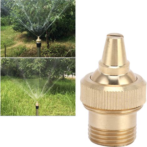 Verstellbare Sprühdüse aus Messing, G1/2 DN15 Außengewinde, für Teichbrunnen (1/5)