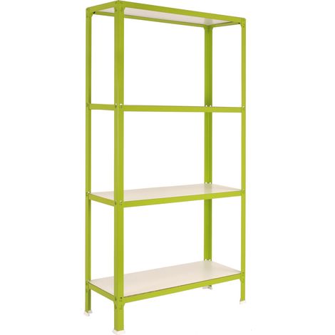 Simonrack Étagère moderne verte et blanche 4 niveaux (1/5)