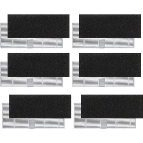 Filtres Hepa de Rechange pour Aspirateur Robot Proscenic 850T Lot de 12