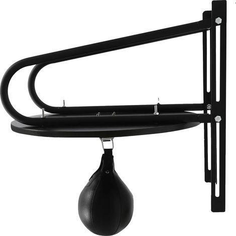 Balón de entrenamiento de boxeo, de pared, altura regulable, negro. (1/2)