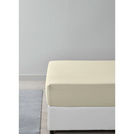Mömax Spannleintuch Basic Salbeigrün ca. 140-160x200cm (1/4)