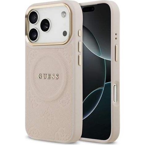 Guess Peony Hot Stamp MagSafe Hülle für iPhone 17 Pro Pink (1/5)