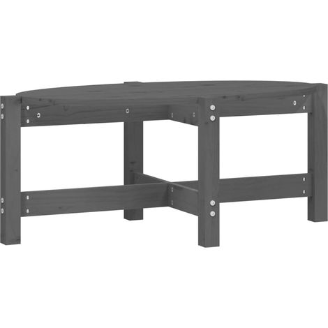 Maison Exclusive - Couchtisch Grau 87x48x35 cm Massivholz Kiefer