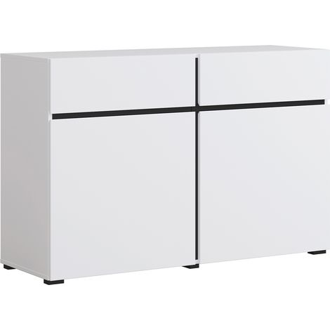 Buffet 2 ante 2 cassetti Lilia bianco 78cm