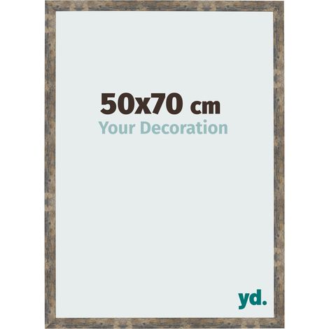 yd. - Cadre photo 50x70 - Bleu Or Melange - MDF - Bologna (1/5)