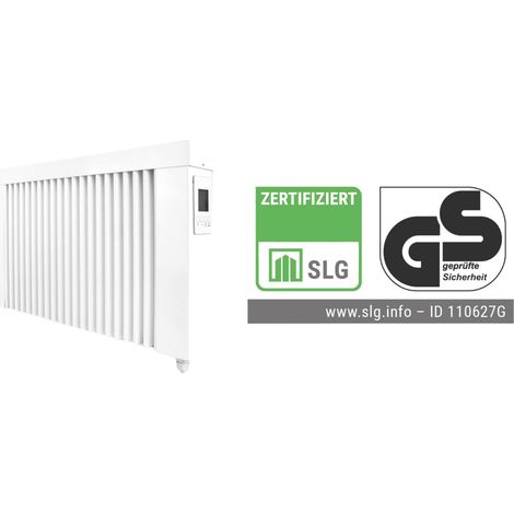Elektroheizung areo smart base GS niedrige Flächenspeicherheizung 400 Watt  - geprüfte Sicherheit - digitales Thermostat mit LCD-Display von eVARMO (1/5)