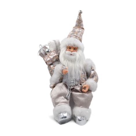 Decorazione Casa Natalizia Babbo Natale con Carillon 35 cm (1/2)