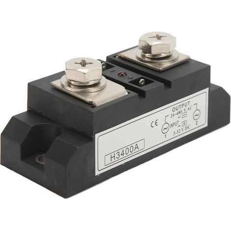Relais statique industriel, boîtier ABS, contrôleur de distribution d'énergie avec puce intelligente, CC 3-32 V vers CA 24-480 V (1/5)
