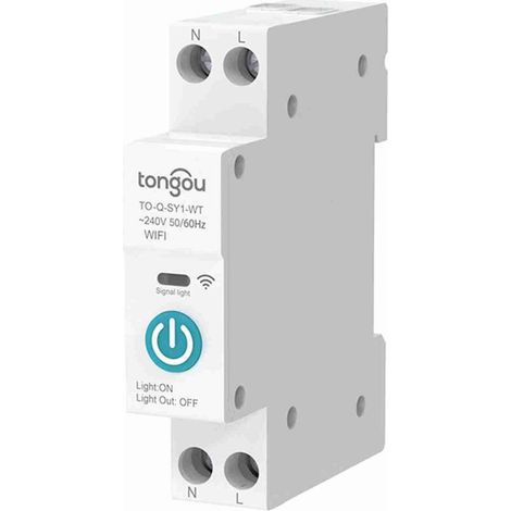 Interruptor automático inteligente Tuya con WiFi, control mediante la aplicación Alexa, automatización del hogar programable -Crezuo