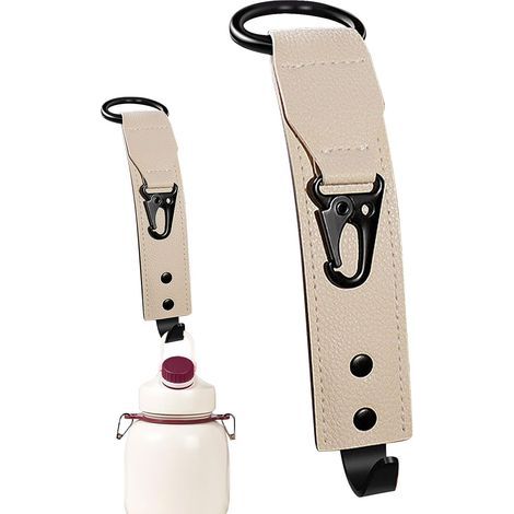Kopfstützenhaken fürs Auto, Kopfstützenhaken aus Leder für die Rücksitze, Kleiderbügel für Handtaschen, Mäntel, Regenschirme, Einkaufstaschen (1/5)