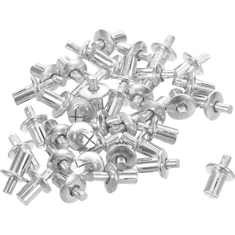 à impact en aluminium 5 x 7 mm tête plate ronde 200 pièces (1/5)