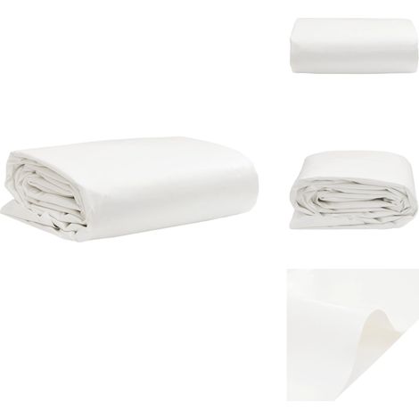 Bâche blanc 2x3 m 650 g/m² - Bâche Imperméable - Bâche De Protection - Bâche Voiture - Bâche Moto - Bâche Terrasse (1/5)