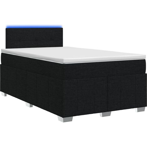 Maison Exclusive - Letto box spring con materasso Nero 120 x 200 cm Tessuto (1/5)