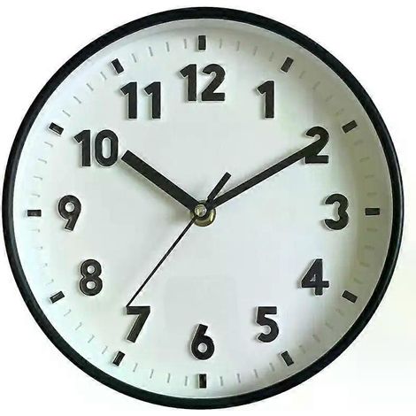 HONORNIC - Carte de couleurs Pantone Pop Color Changchun Flower Blue Horloge murale silencieuse de 20 cm (8 pouces) Horloge simple pour salon