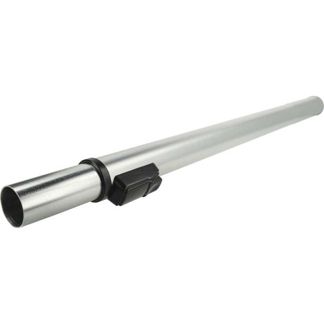 vhbw Tubo aspirador compatible con Nilfisk GD10, GD1005, GD1010, GD5, GD920, GD930 aspiradora - conexión de 32 mm, 60 - 94 cm, negro / plata